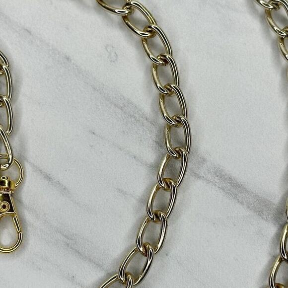 Gold Tone Chain Link Purse Handbag Replacement Strap ✨ - Picture 9 of 11